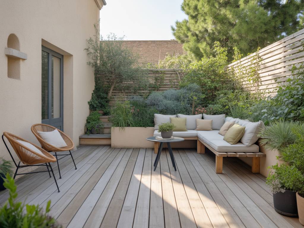Végétaliser une terrasse en béton : idées et astuces pour plus de nature