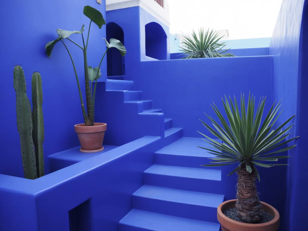 Bleu majorelle et bleu klein : comment les utiliser dans votre décoration