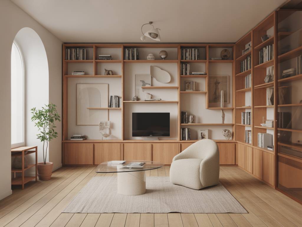 Design contemporain : intégrer une bibliothèque en plexiglas dans son intérieur