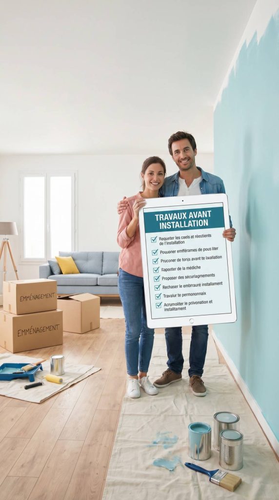 Emménagement : les travaux à réaliser avant l'installation pour un logement prêt à vivre